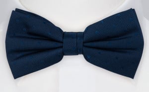 BRUDGUM Navy blue nœud papillon pré-noué