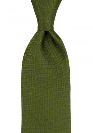 BRUDGUM Olive green cravate
