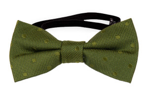 BRUDGUM Olive green nœud papillon bébé