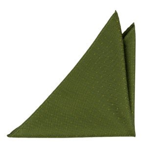 BRUDGUM Olive green pochette de costume