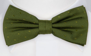 BRUDGUM Olive green nœud papillon pré-noué