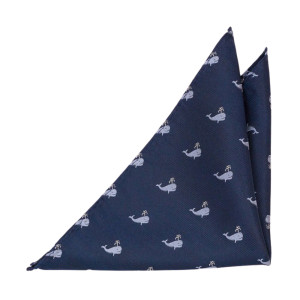 CACHALOT Blue pochette de costume