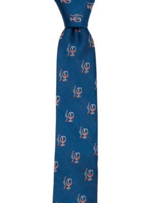 CIGOBLET Blue cravate slim