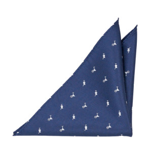 COCKTAILOR Blue pochette de costume