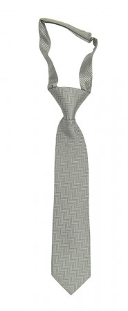 DRUMMEL Light grey petite cravate enfant pré-nouée