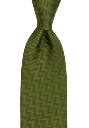 DRUMMEL Olive green cravate