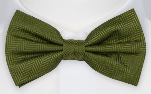 DRUMMEL Olive green nœud papillon pré-noué
