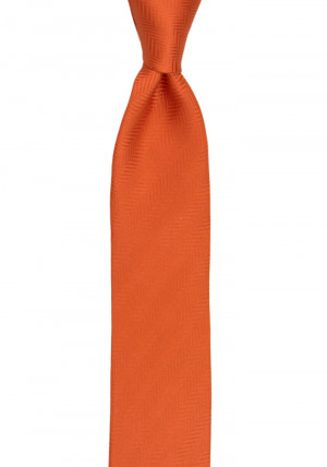 DRUMMEL Orange cravate slim