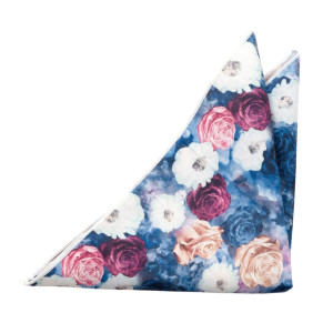 FLORONUBO Blue pochette de costume