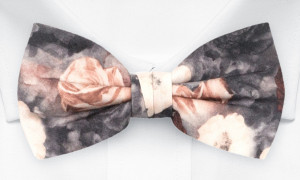 FLORONUBO Grey nœud papillon