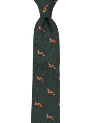 FOXFIRE Green cravate slim