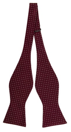 HAGELSTORM BURGUNDY nœud papillon à nouer
