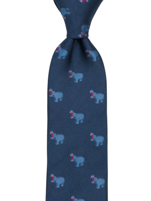 HIPPHOORAY Blue cravate classique
