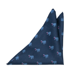 HIPPHOORAY Blue pochette de costume
