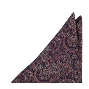 JAJAMAN BURGUNDY pochette de costume