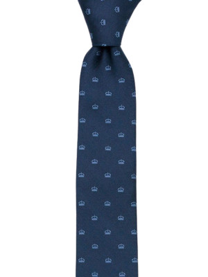 MAGICROWN Blue cravate slim