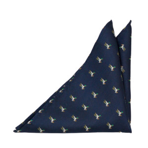 MARSHMALLARD Blue pochette de costume