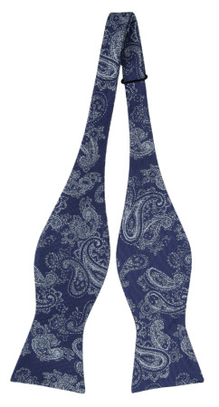 RAJRAJ BLUE nœud papillon à nouer