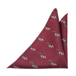 RATTLING Red pochette de costume
