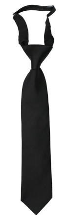 SOLID Black petite cravate enfant pré-nouée
