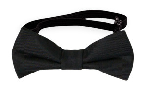 SOLID Black nœud papillon bébé