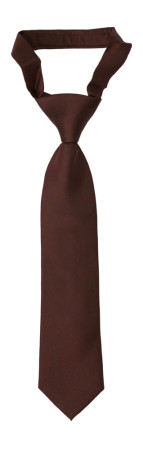 SOLID Brown petite cravate enfant pré-nouée