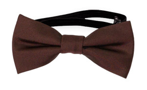 SOLID Brown nœud papillon bébé