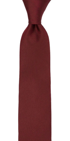 SOLID Burgundy cravate enfant medium