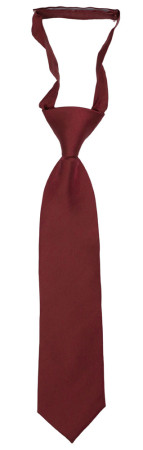 SOLID Burgundy petite cravate enfant pré-nouée
