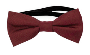 SOLID Burgundy nœud papillon bébé