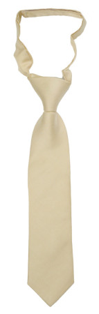 SOLID Champagne petite cravate enfant pré-nouée