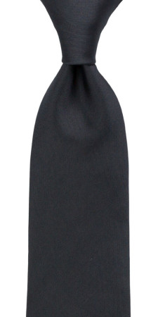 SOLID Charcoal cravate