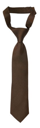 SOLID Dark brown petite cravate enfant pré-nouée