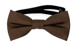 SOLID Dark brown nœud papillon bébé