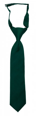 SOLID Dark green petite cravate enfant pré-nouée