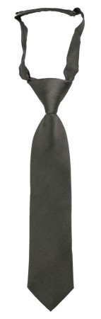 SOLID Dark grey petite cravate enfant pré-nouée