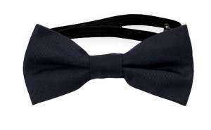SOLID Dark navy nœud papillon bébé