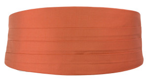 SOLID Dark peach ceinture de smoking