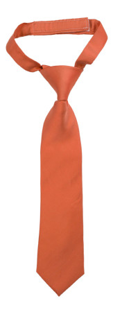 SOLID Dark peach petite cravate enfant pré-nouée