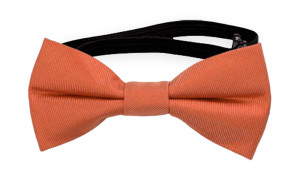 SOLID Dark peach nœud papillon bébé