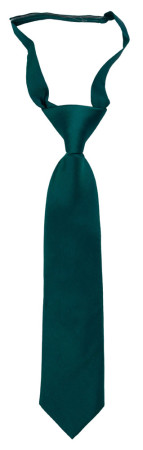 SOLID Dark pine petite cravate enfant pré-nouée