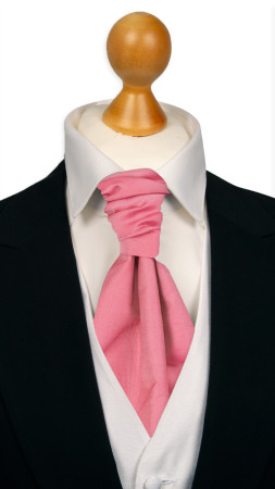 SOLID Dark pink lavallière pré-noué
