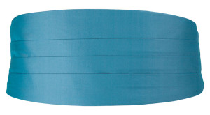 SOLID Dark turquoise ceinture de smoking
