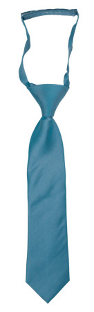 SOLID Dark turquoise petite cravate enfant pré-nouée