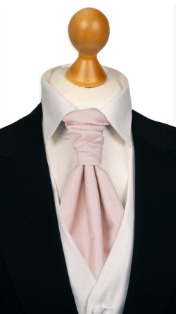 SOLID Dusty pink lavallière pré-noué