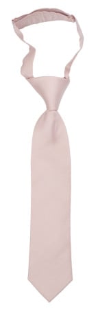 SOLID Dusty pink petite cravate enfant pré-nouée