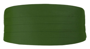 SOLID Green ceinture de smoking