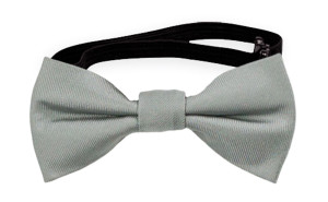 SOLID Grey nœud papillon bébé