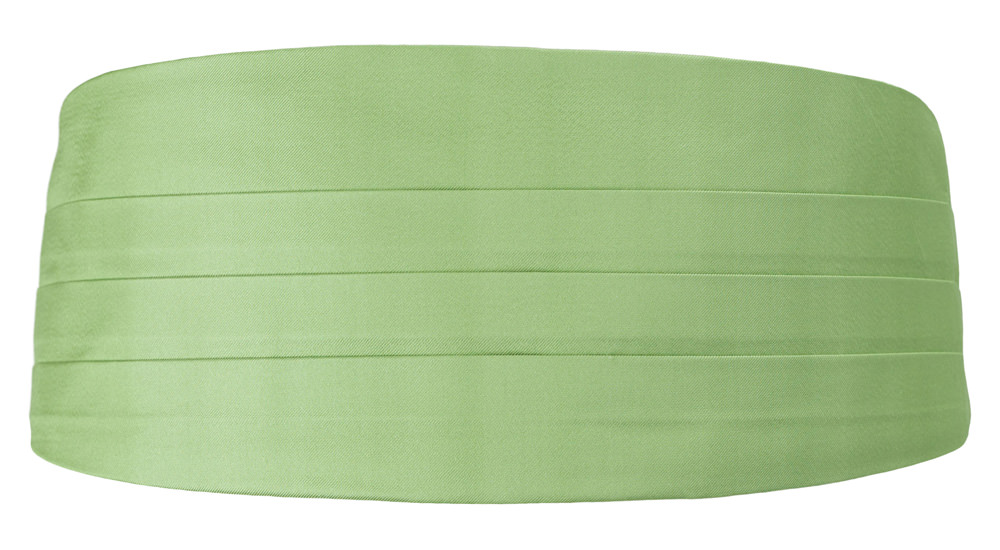 SOLID Light green ceinture de smoking