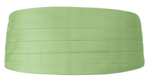 SOLID Light green ceinture de smoking